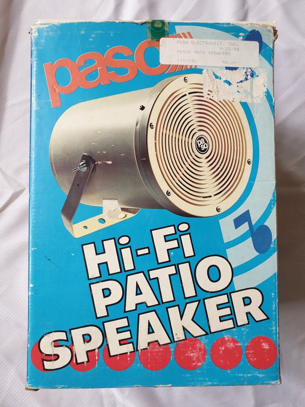 Vintage 1988 Paso C 50-A Outdoor Sound Projector Speaker 16 Ohm New Old Stock